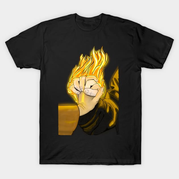 Love Burns T-Shirt by DeathTheKat